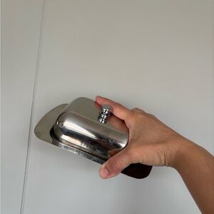 Stainless Steel Butter Dish with Lid - Silver Inox brand